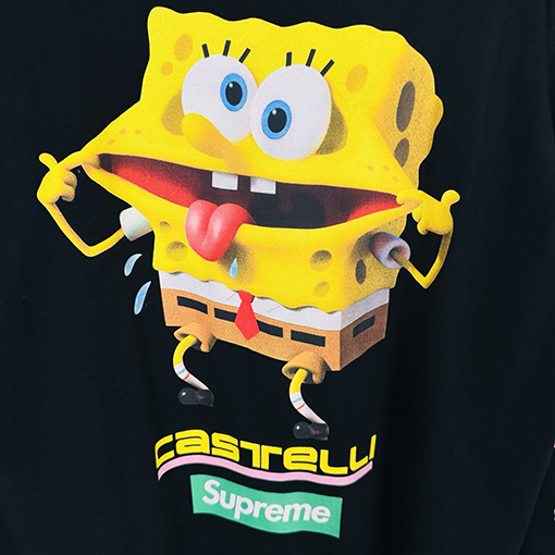 シュプリームコピー SS25 SPONGEBOB CASTELLI RACING L/S クルーネック長袖シャツ