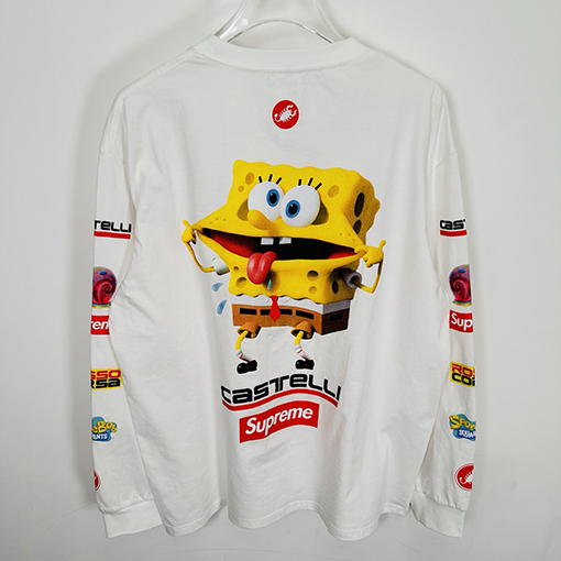 シュプリームコピー SS25 SPONGEBOB CASTELLI RACING L/S クルーネック長袖シャツ