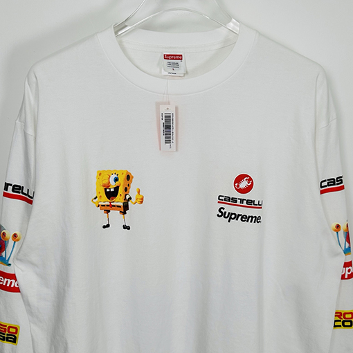 シュプリームコピー SS25 SPONGEBOB CASTELLI RACING L/S クルーネック長袖シャツ