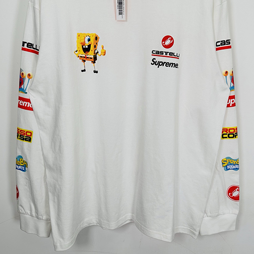 シュプリームコピー SS25 SPONGEBOB CASTELLI RACING L/S クルーネック長袖シャツ