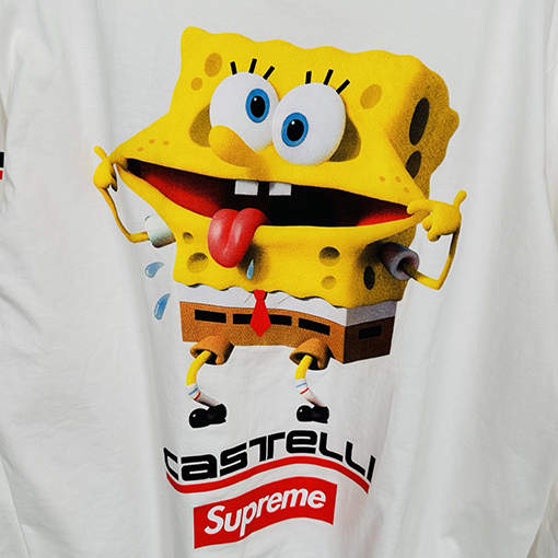 シュプリームコピー SS25 SPONGEBOB CASTELLI RACING L/S クルーネック長袖シャツ