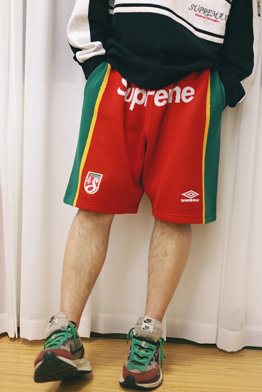 シュプリームコピー X UMBROコラボコレクション SS25 KNIT SHORTS30サッカーショーツ