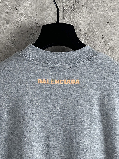 バレンシアガ ダブルサークルシリーズチームロゴ半袖Tシャツ
