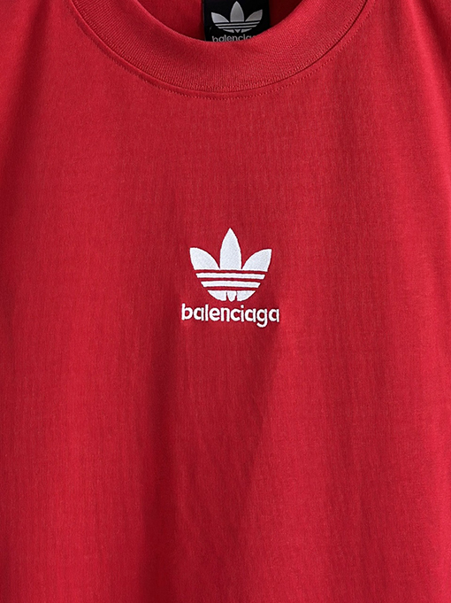 Balenciagg X Adidas クローバーコラボ半袖Tシャツ