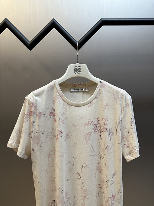 ディオールコピー Millefiori 新しい花柄半袖Tシャツ