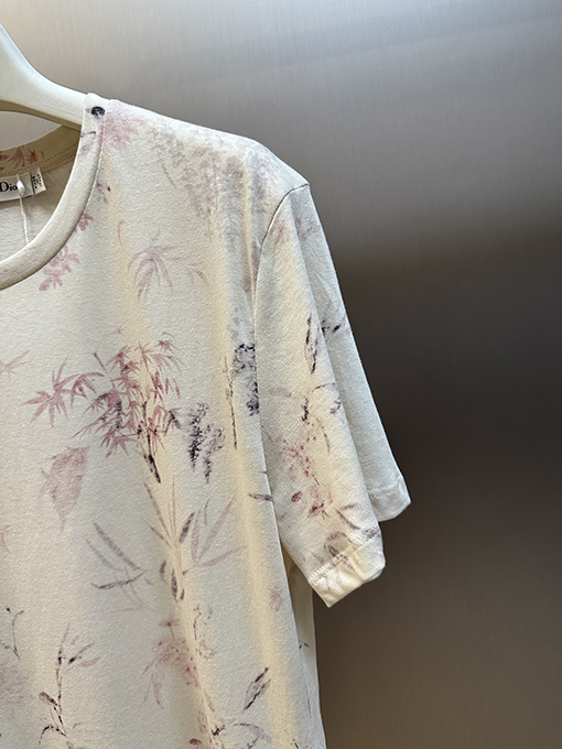 ディオールコピー Millefiori 新しい花柄半袖Tシャツ