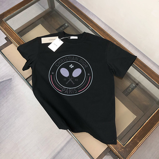 ディオール ロゴプリントラウンドネック半袖Tシャツ