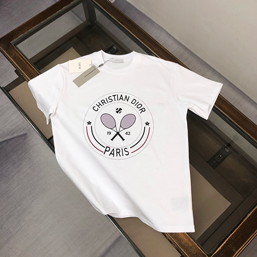 ディオール ロゴプリントラウンドネック半袖Tシャツ
