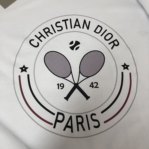 ディオール ロゴプリントラウンドネック半袖Tシャツ
