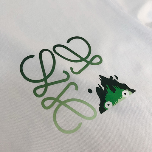 ロエベ 新しい前後ロゴロゴプリント半袖Tシャツ