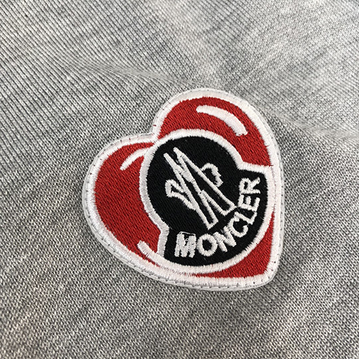 モンクレール 刺繍ロゴニットラペルポロシャツ