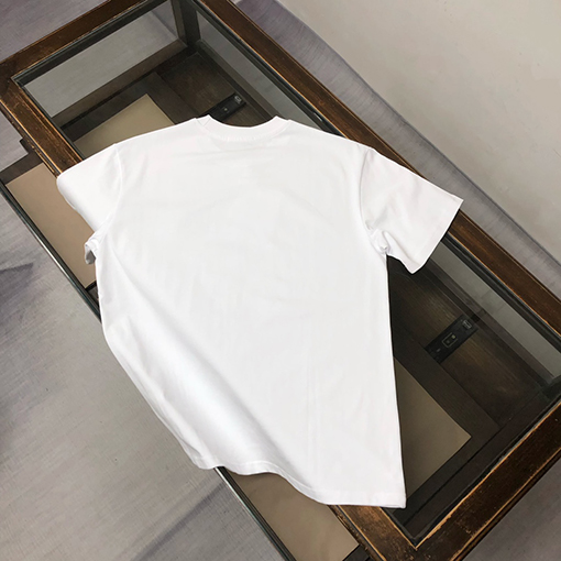 モンクレール 新しいロゴ刺繍ラウンドネック半袖Tシャツ