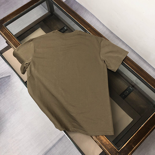 モンクレール 新しいロゴ刺繍ラウンドネック半袖Tシャツ