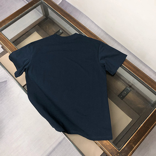 モンクレール 新しいロゴ刺繍ラウンドネック半袖Tシャツ