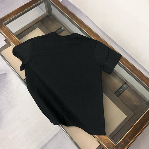 モンクレール 新しいロゴ刺繍ラウンドネック半袖Tシャツ