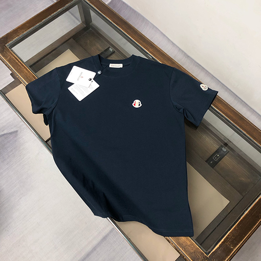 モンクレールスーパーコピー ロゴ刺繍ラウンドネック半袖Tシャツ