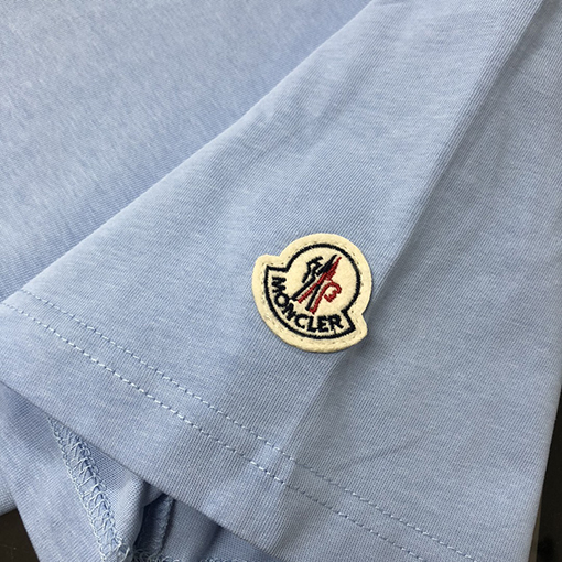 モンクレールスーパーコピー ロゴ刺繍ラウンドネック半袖Tシャツ