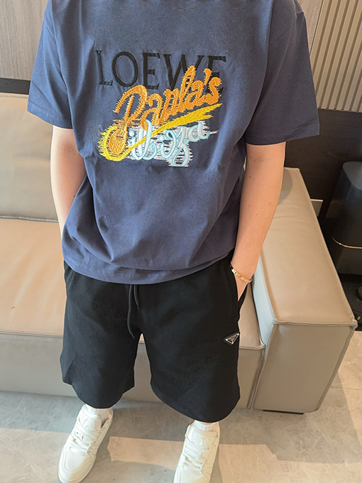 ロエベスーパーコピー 新しいシリーズ Paula’s 島のラウンドネック半袖Tシャツ