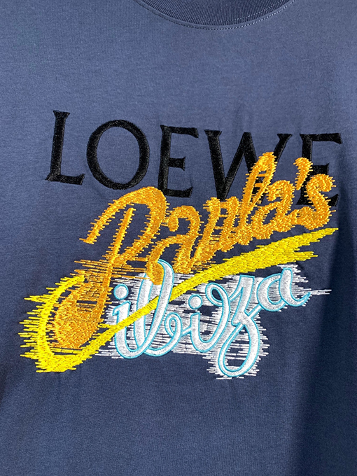 ロエベスーパーコピー 新しいシリーズ Paula’s 島のラウンドネック半袖Tシャツ