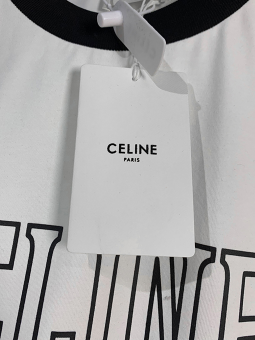 セリーヌスーパーコピー アルファベットクルーネック半袖Tシャツ