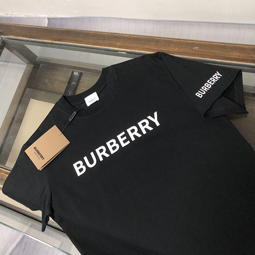バーバリー クラシックロゴプリントラウンドネック半袖Tシャツ