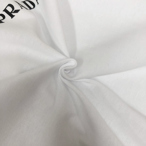 プラダ 胸のプリントロゴ半袖Tシャツ