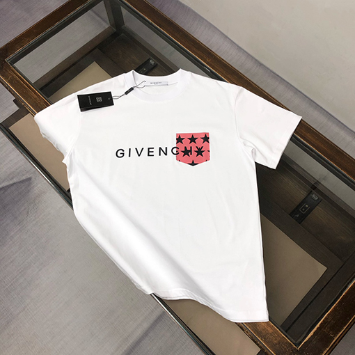ジバンシイ 胸に文字のロゴがプリントされたクルーネック半袖Tシャツ