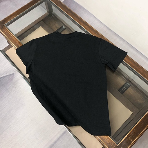 バーバリースーパーコピー 胸元にファントム重ね軍馬柄プリント半袖Tシャツ