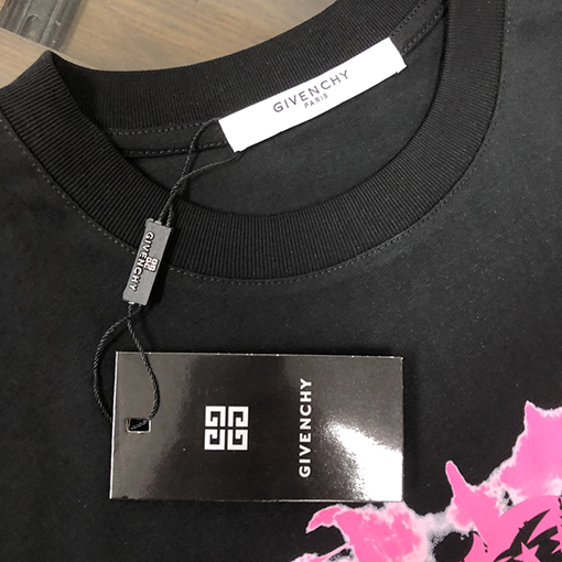 ジバンシイ 胸のカスタムパターンプリントクルーネック半袖Tシャツ