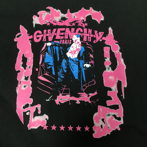 ジバンシイ 胸のカスタムパターンプリントクルーネック半袖Tシャツ