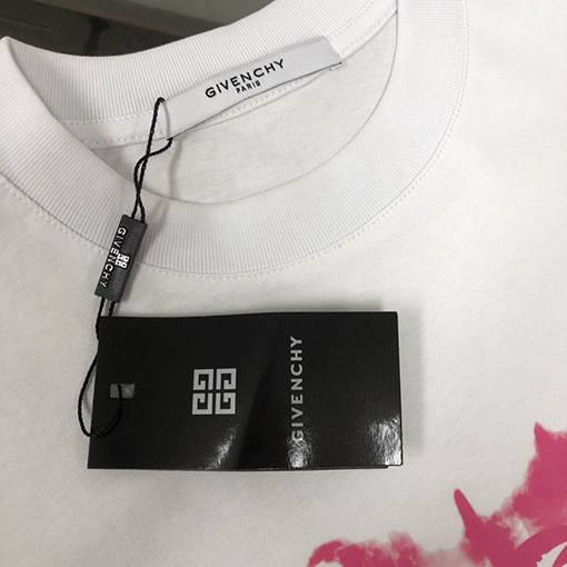 ジバンシイ 胸のカスタムパターンプリントクルーネック半袖Tシャツ