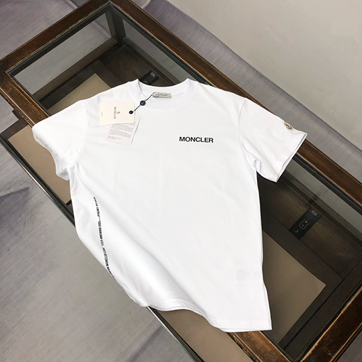 モンクレールコピー 新しい胸のプリントlog半袖Tシャツ