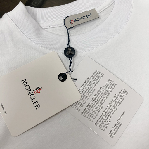 モンクレールコピー 新しい胸のプリントlog半袖Tシャツ