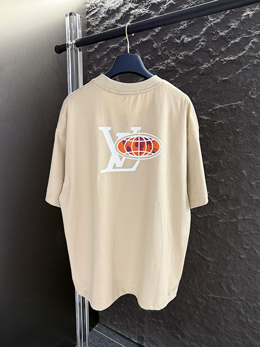 ルイヴィトンコピー 新しい地球のホットドリル半袖Tシャツ