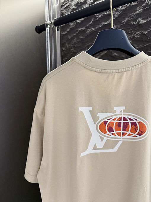 ルイヴィトンコピー 新しい地球のホットドリル半袖Tシャツ