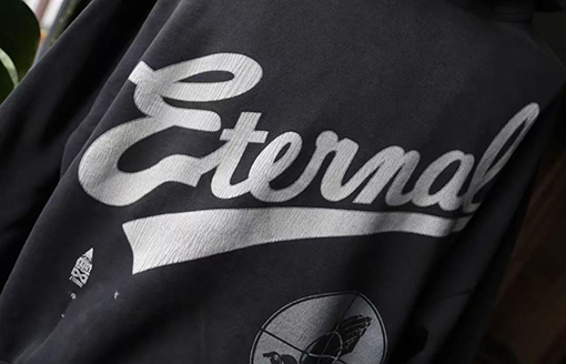 セント マイケル コラボレーションモデル水洗い古い破壊長袖Tシャツ