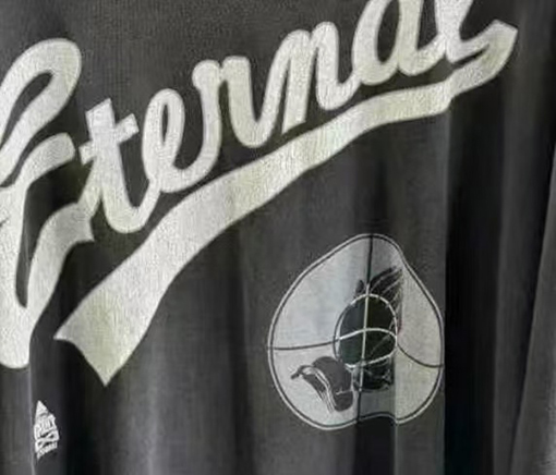 セント マイケル コラボレーションモデル水洗い古い破壊長袖Tシャツ