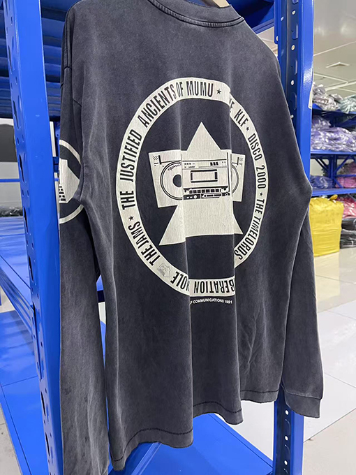 セント マイケルコピー klf ウォッシュ長袖Tシャツ 