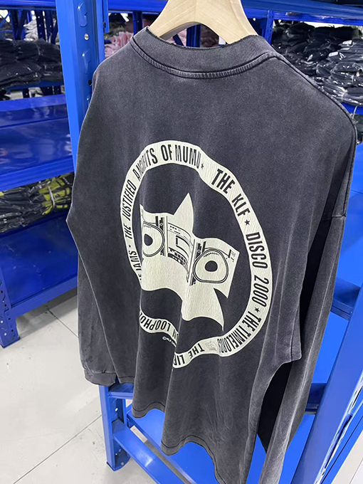 セント マイケルコピー klf ウォッシュ長袖Tシャツ 