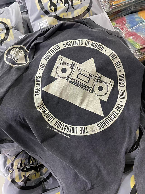 セント マイケルコピー klf ウォッシュ長袖Tシャツ 