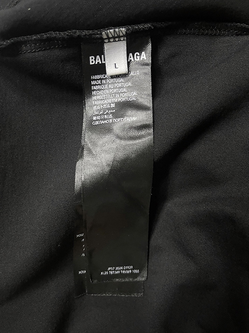 バレンシアガ Ib スローガン反射プリント半袖Tシャツ
