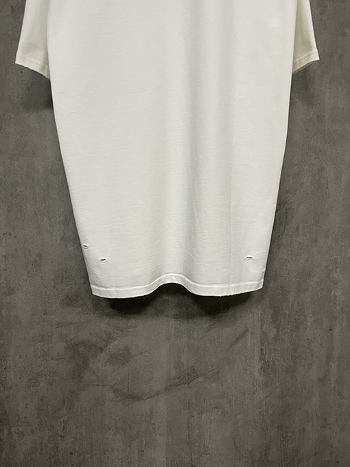 マルタンマルジェラ 新しい前後4点刺繍穴重いポンド半袖Tシャツ