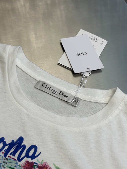 ディオールコピー レディース souvenir プリント半袖Tシャツ