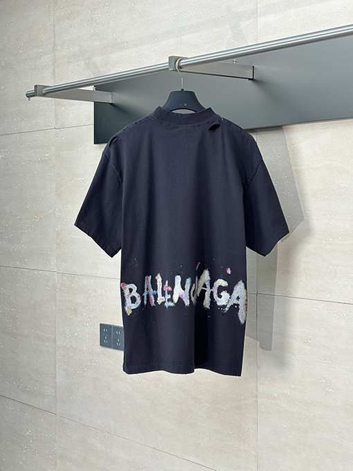 バレンシアガ キラキラした麦穂半袖Tシャツ