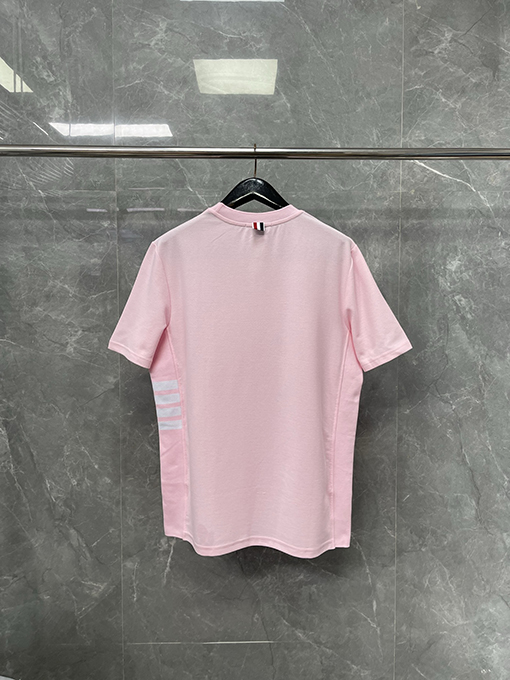 トムブラウン 新しいマカロン色の半袖Tシャツ