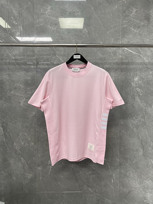 トムブラウン 新しいマカロン色の半袖Tシャツ