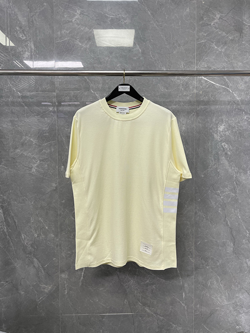 トムブラウン 新しいマカロン色の半袖Tシャツ