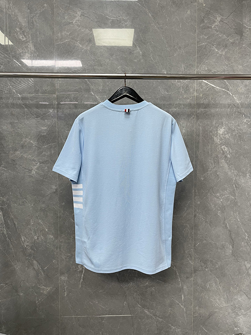 トムブラウン 新しいマカロン色の半袖Tシャツ