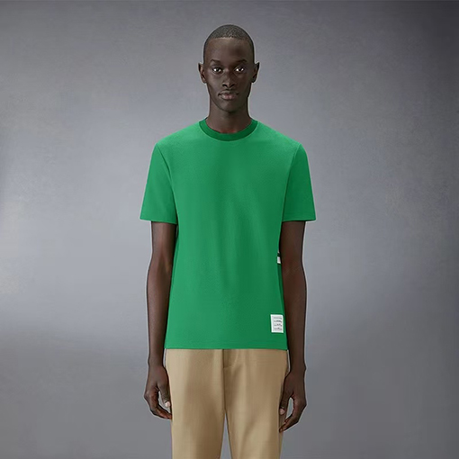 トムブラウン 新しいマカロン色の半袖Tシャツ