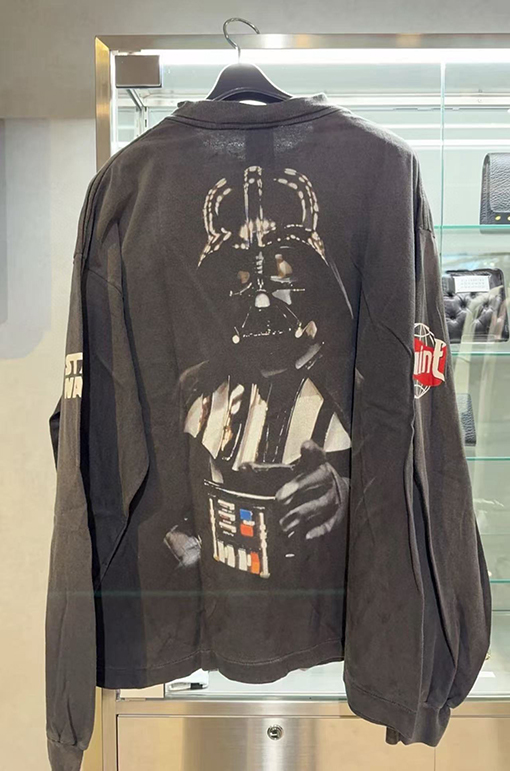 セント マイケル スターウォーズ古い破壊長袖Tシャツ